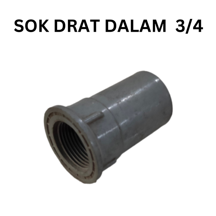 Socket drat dalam 3/4" AW Rucika