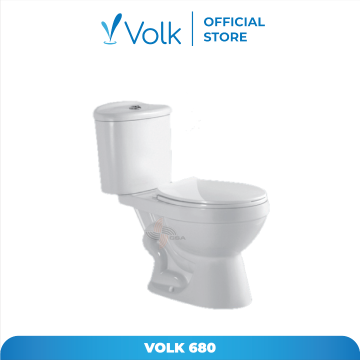 Kloset Duduk Volk 680 White