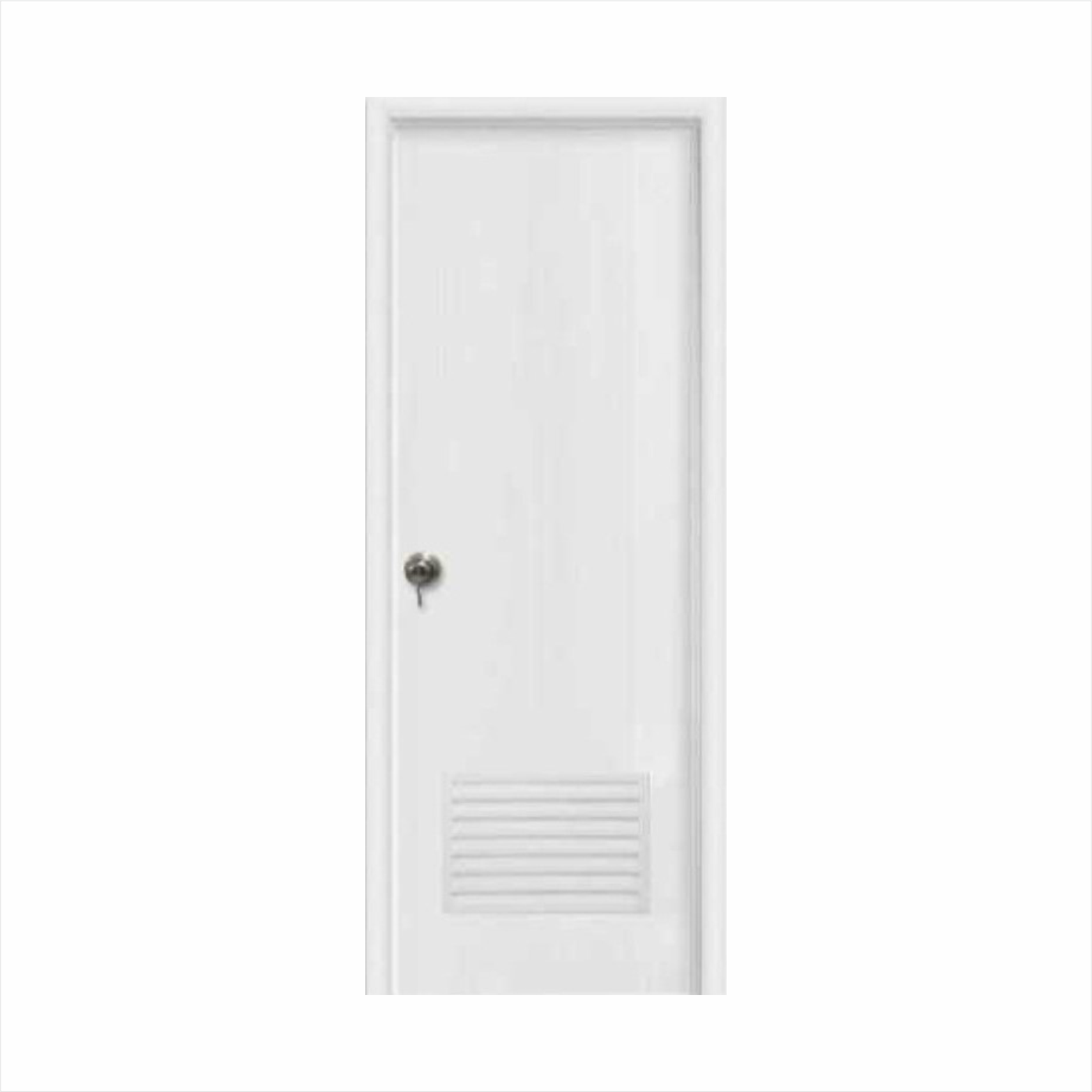 Pintu kamar mandi PVC putih