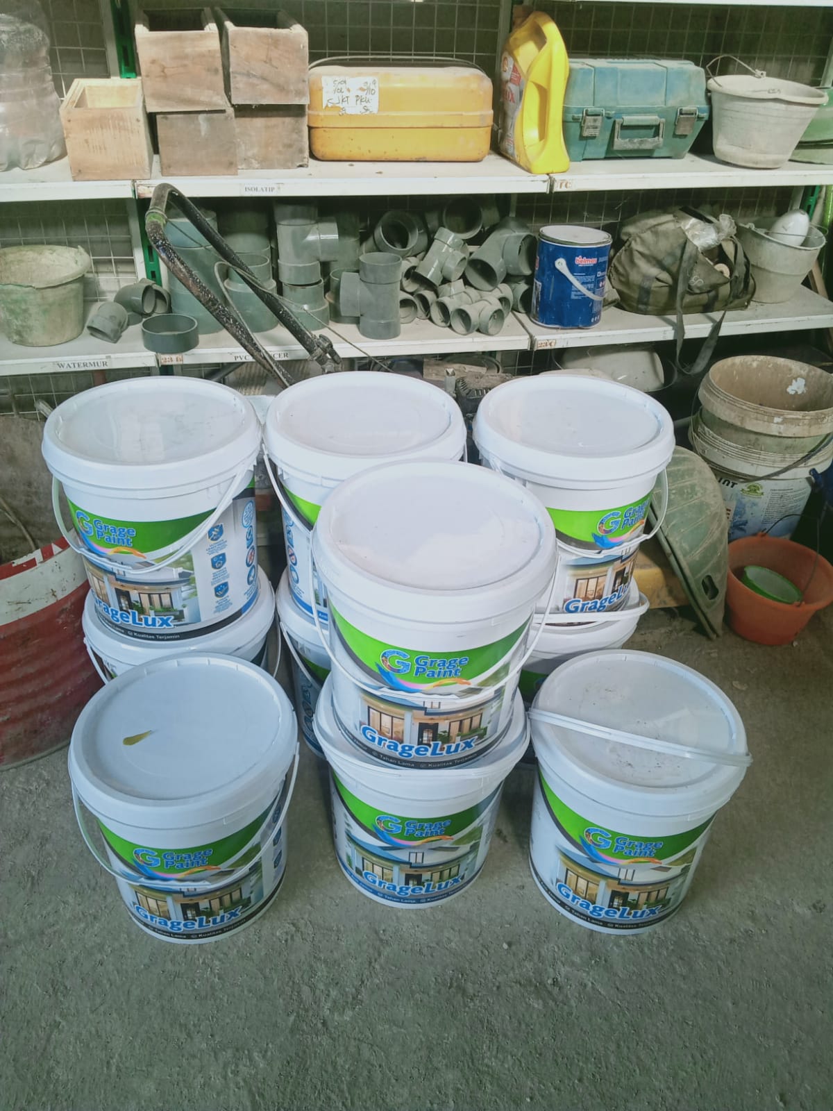 PENGIRIMAN CAT GRAGE PAINT GOLDEN MANSION