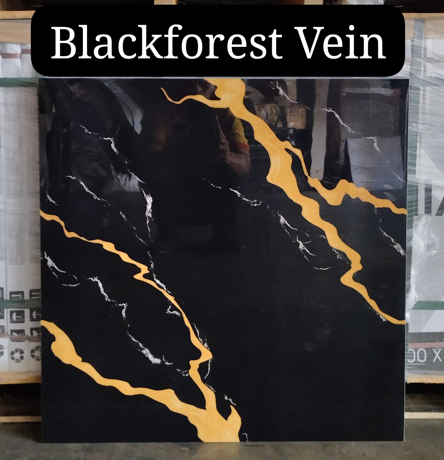 Granit BLACKFOREST VEIN BLACK (60X60) random